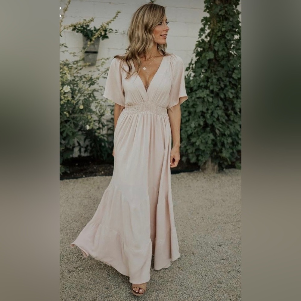 Baltic Born -  Blush maxi dress
